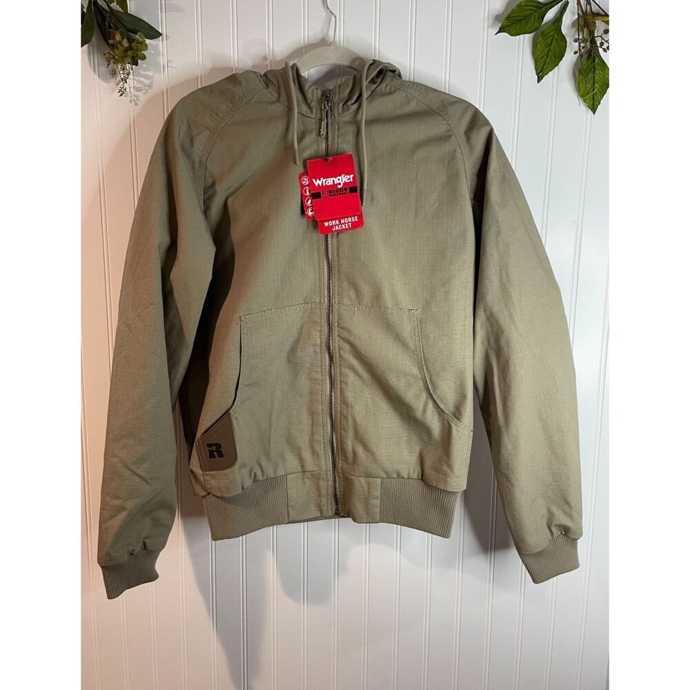 Wrangler Mens Water-Repellent Thermal Lined Durable Work Jacket Lightweight